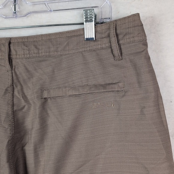 NWT Da Hui Hybrid Collection Shorts Men's 36 Heather Khaki Stretch - Picture 4 of 5